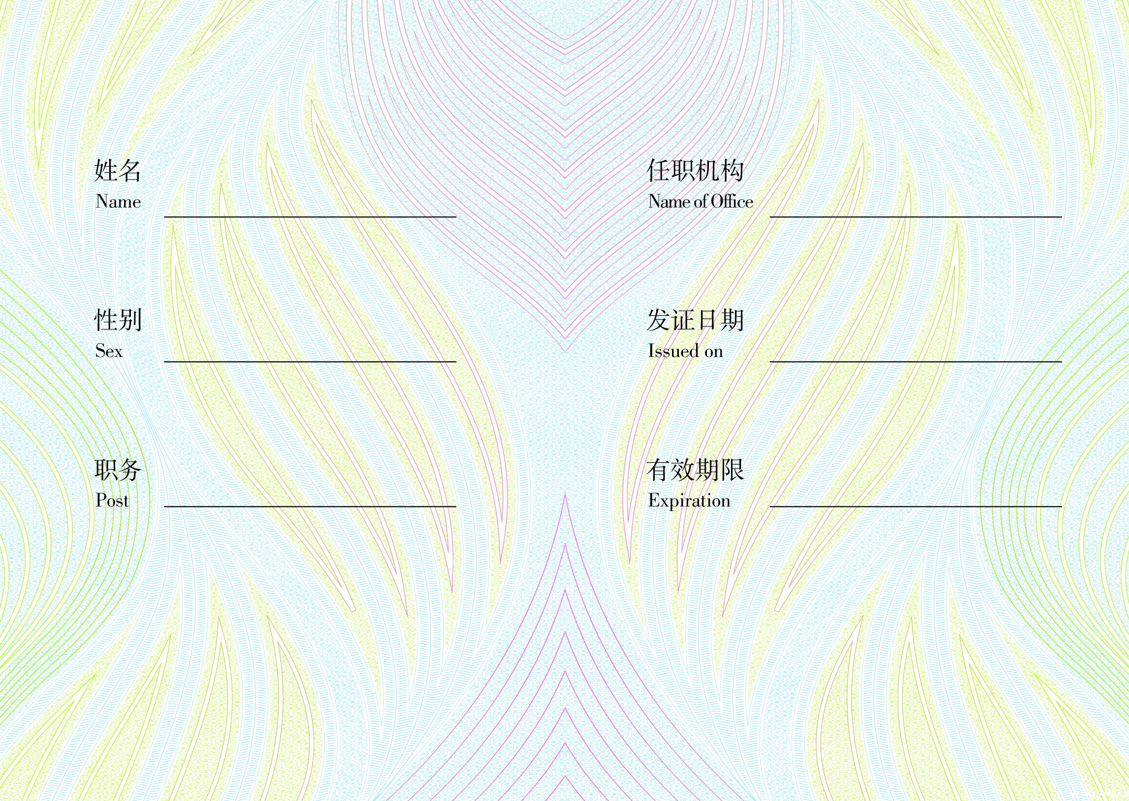 代表证第2，3页